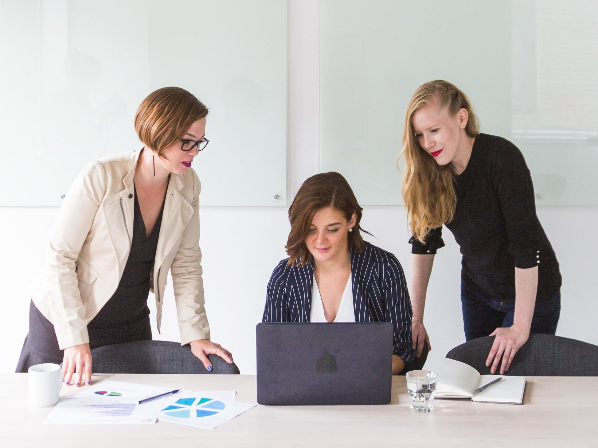 Team collaborating on AI strategy